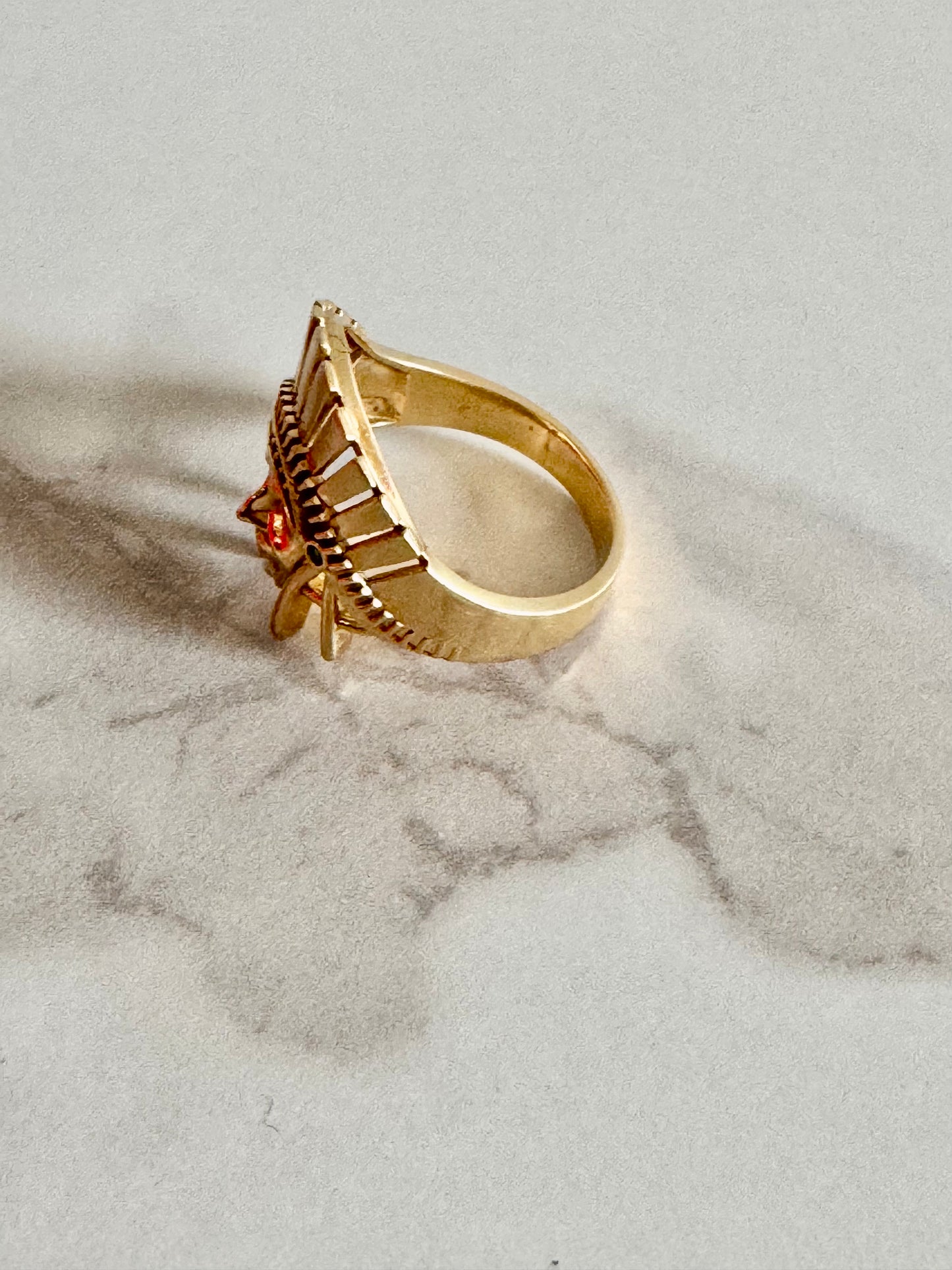 Chief Head Men’s Ring - 10k Gold