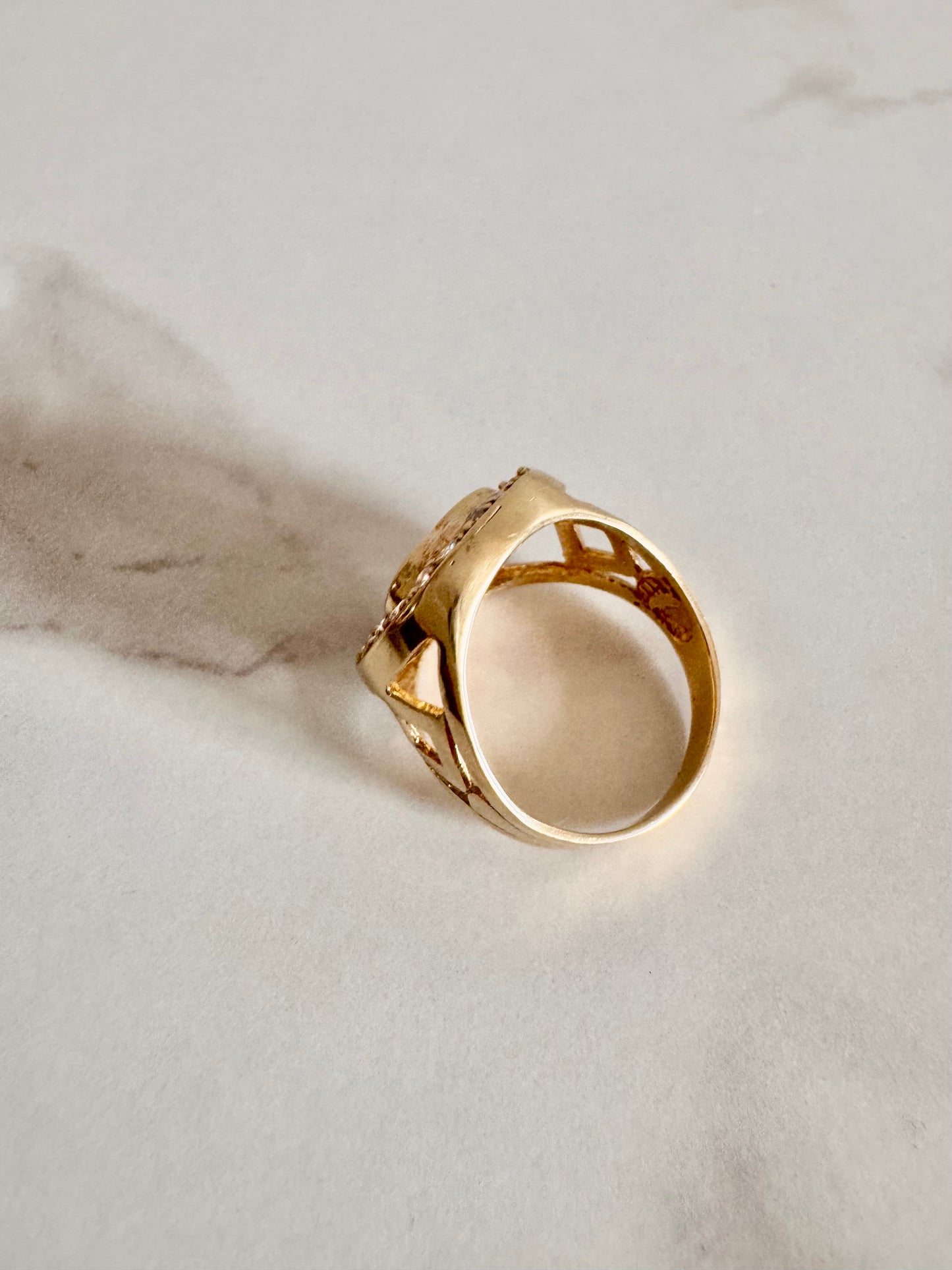 Men’s Medusa Ring - 10k Gold