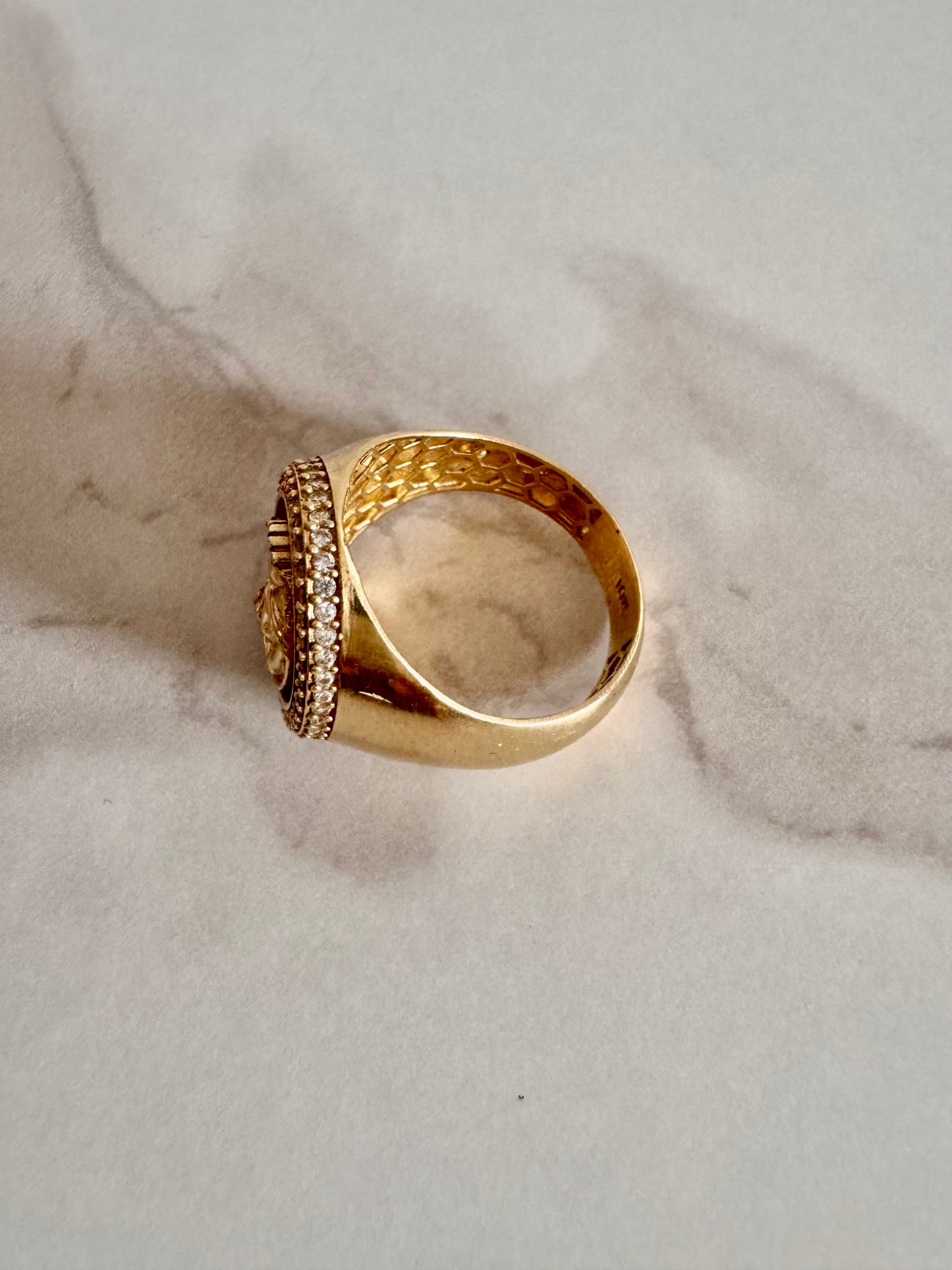 Men’s Saint Barbara Ring - 10k Gold