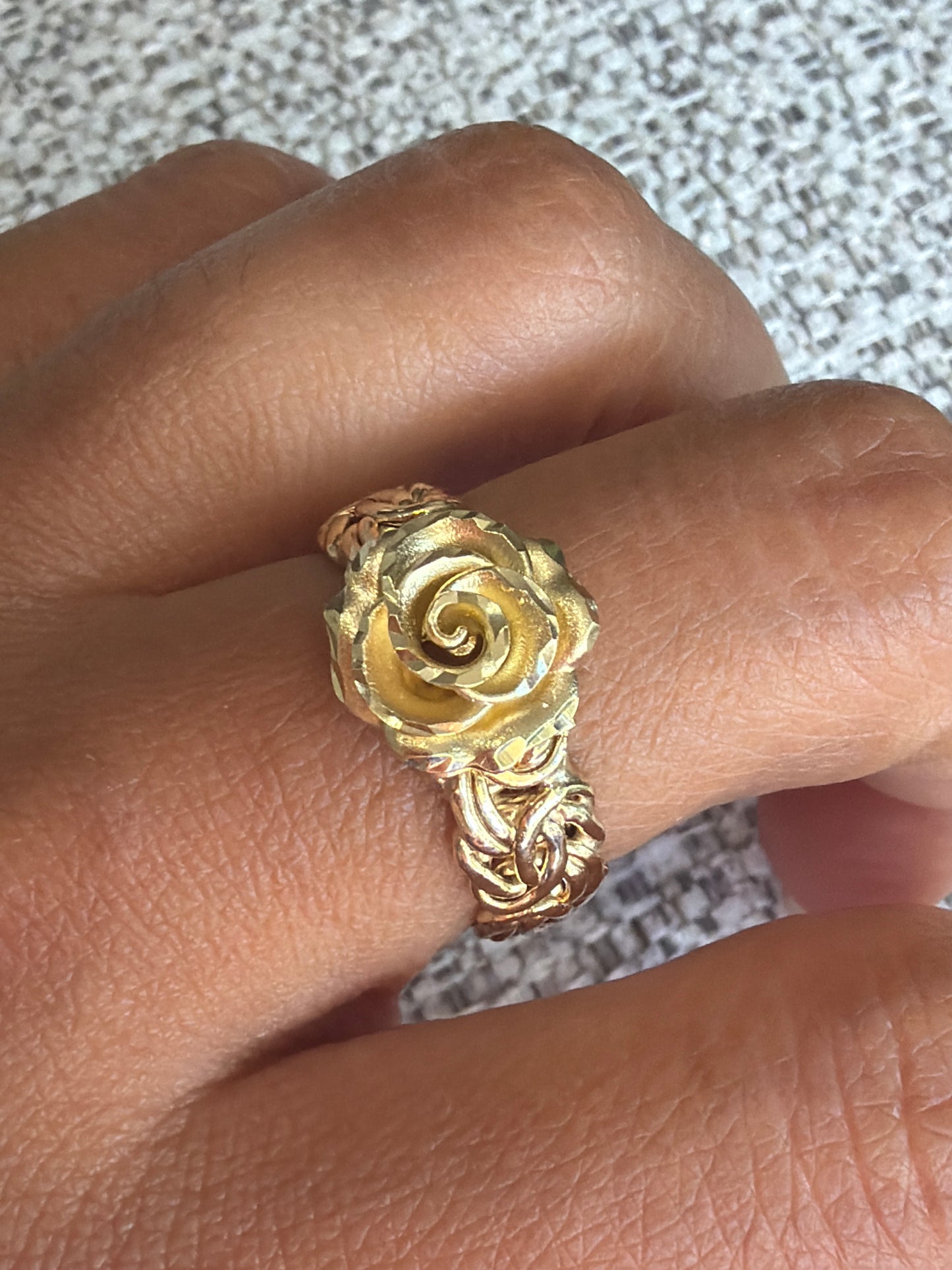 10K Gold Rose Ring