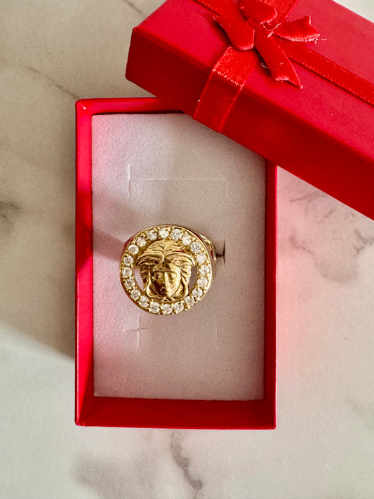 Men’s Medusa Ring - 10k Gold