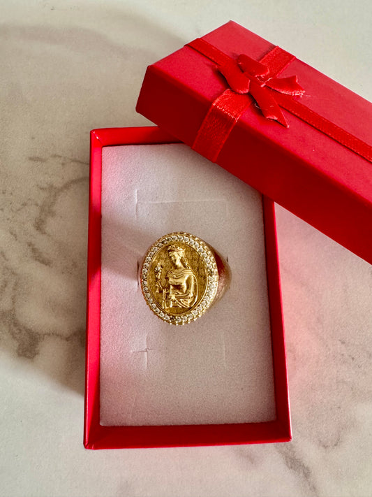 Men’s Saint Barbara Ring - 10k Gold